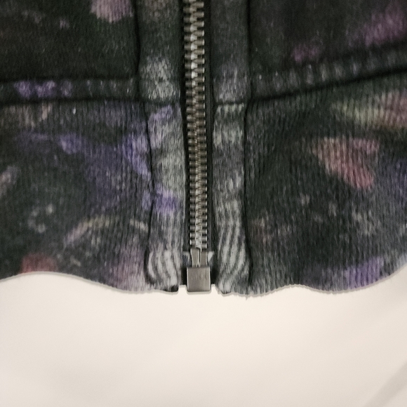 Lululemon Scuba Hoodie Light Cotton FleeceFrozen Flourish Multi/Black size 10 - Picture 5 of 9